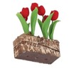 Artificial Tulips Flower Ornament 1:12 Doll House Garden Decor Simulated
