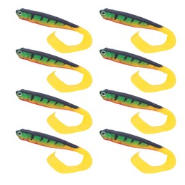 Fishing Lure Bait, 2 Bag Soft Simulation Lure Bait Freshwater Salt Water Fishing Lure Long Tail Curling Bait