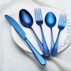 Flatware Set for 1, 5-Piece, Stainless Steel Silverware Cutlery Tableware