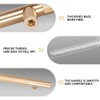 Bwintech 12 Pack Gold 150MM Knurled Cupboard Handles, 96MM Hole