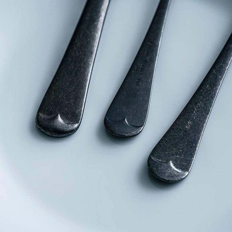 BLACKVINTAGEINOX Black Vintage Inox Old English Dinner Spoon, Made in