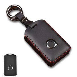 Car Key Case for Volvo S90 V90 XC90 XC60 XC40 Cover Key Case with Key Fob, black