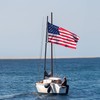 Boat American Flag Pole Kit,12''x18'' Pontoon Boat Flags,US Flag Holder