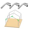 Canopy Tent Fittings 1-3/4" Connectors 3 Way, 4 Way Set