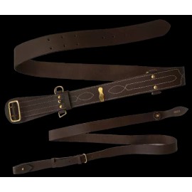 Sam Browne Belt With Shoulder Strap (Size - 120cm)