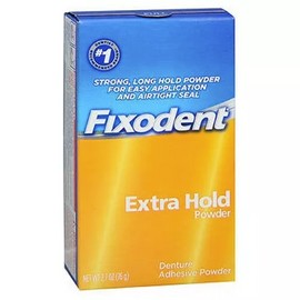 Fixodent Denture Adhesive Powder  Extra Hold 2.7 Oz By Fixodent