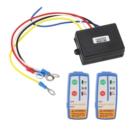 Electric Winch Wireless Remote Control System Switch 120W 12‑24V Replacement for Truck ATV SUV