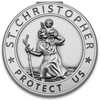 Anwlki St Christopher Medal for Car Saint Christopher Visor Clip Accessories Bless Driving Safety Religious Gift for Parent, Family, Friend, Driver (2)