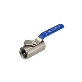 DN15 1/2" Stainless Steel SS 316 NPT Female Ball Valve with Blue Handle,WOG1000