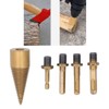 5Pcs Firewood Drill Bit 32mm Wood Log Splitter C45 Steel