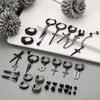 Jstyle Earrings, Popular, Men's Earrings, Stud Earrings, Set, Stainless Steel,