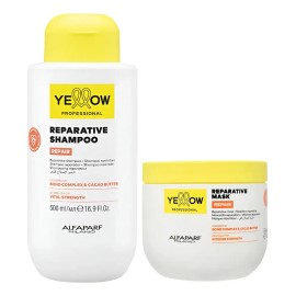 Kit Yellow Repair Shampoo + Mascarilla 500ml C/u