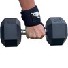 Defy The Gods Weightlifting Wrist Wraps (Red x Black)