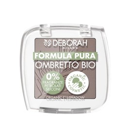 Deborah Eyelid Shadow Mono Organic Formula Pure Colour No. 09 Mat Grey Brown, with Ingredients 100% Natural Origin, Vegan and Animal Friendly