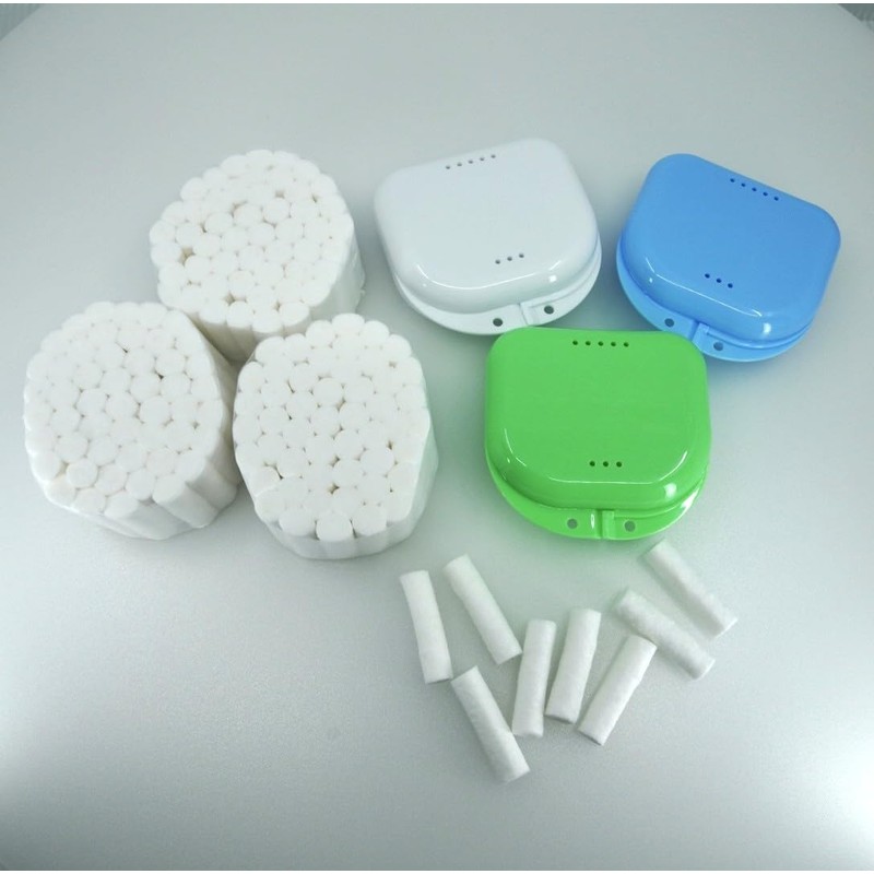 150-Pack Nose Bleed Stopper Cotton Rolls with CASE – Super
