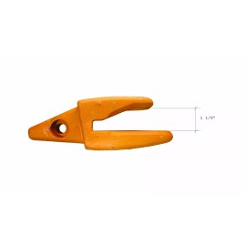 2- Cat Style Backhoe / Mini Excavator Bucket Shanks - 119-3204  1" Lip Thicknes