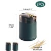 Ulawellor Pack of 2 Toothpick Dispenser, Toothpick Box, Creative Automatic