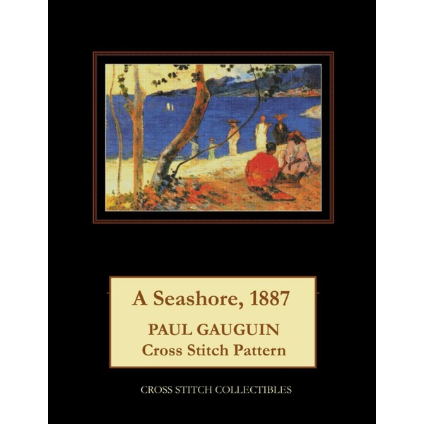 A Seashore, 1887: Paul Gauguin Cross Stitch Pattern
