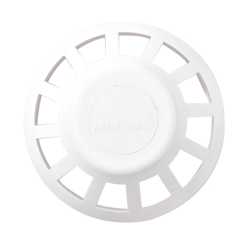 2pcs 2in.PVC DWV Termination Vent Grate End Cap Cover Coupling