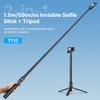 ULANZI TT52 Extendable Selfie Stick 150CM,Trípode Invisible Trípode