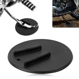 Kickstand Pad Parken Jiffy Stand für Harley Und Die Meisten Motorräder, PSLER Support Kickstand Platte Motorrad Dirt Bike Zubehör Hilft beim Parken Ihres Motorrads Auf Heißem Pflaster Weichem Boden