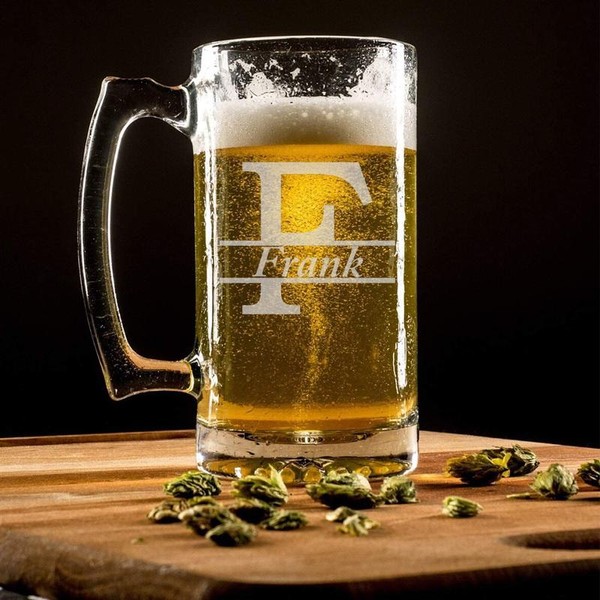 Personalized Beer Mug - Custom Beer Mug - Glass Cup