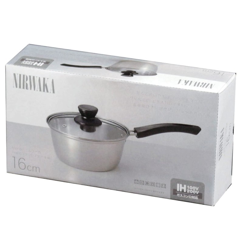Kakusee NW-01 Niruwaka One-Handed Pot, 6.3 inches (16 cm), Full