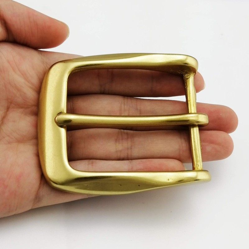 LAXPICOL 1.5"(38mm) Heavy Duty Solid Brass Single Prong Square Belt
