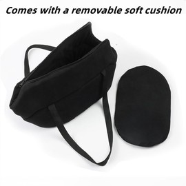 Pet Carrier Dog Sling Carrier for Small Dogs, Travel Puppy Carry Bag Dog, Cat Carry Bag, Chihuahua Yorkie Puppy for Hiking Camping, 1 Foldable Bowl