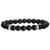 Chakra Natural Lava Stone Healing Diffuser Bracelet (Black)