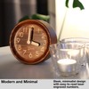 Driini Wooden Analog Desktop Clock – 4.3 in. Decorative Pinewood,