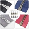 48 Pcs Zip Repair Kit, Metal Replacement Zip，Zip Latch Head