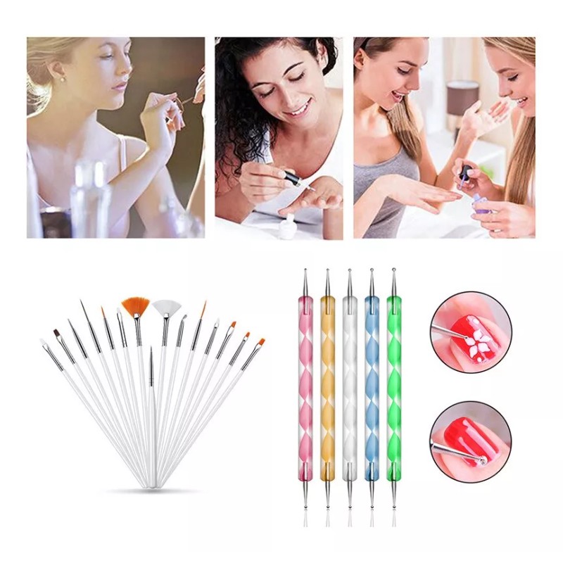 Poly Gel Set 6w Uv Led Lámpara Gel Poli Kits