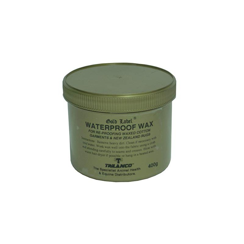 Waterproof Wax, Gold Label. Re-proofing For All Waxed Cotton Garments,