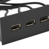 5.25 Inch USB2.0 Hub Front Panel Multifunctional 4 Ports 19pin