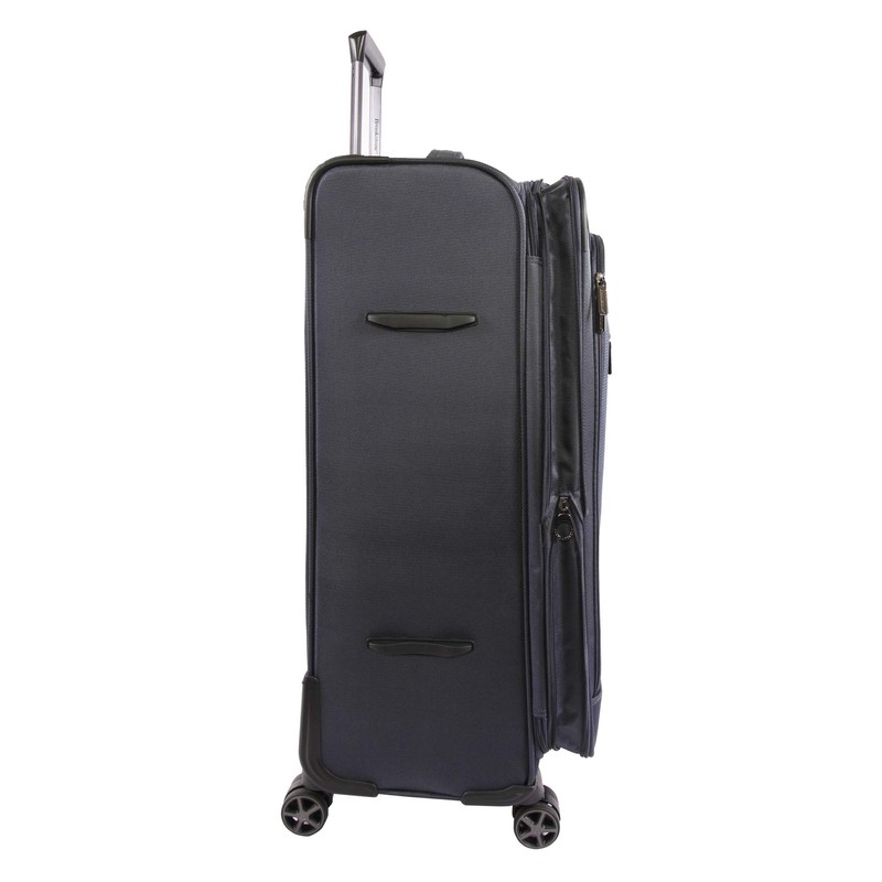 Brookstone Luggage Elswood Spinner Suitcase, Navy, Check-in