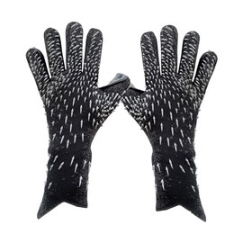 Yuly - Guantes de portero con agarre fuerte para fútbol, talla 6/7/8/9/10, guantes de fútbol para niños, jóvenes y adultos (negro, no. 6)