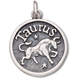 Sterling Silver 20" Mens Unisex 1.5mm Taurus Bull Trustworthy Zodiac Horoscope Symbol Pendant Necklace
