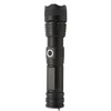 Strong Light Flashlight Aluminum Alloy USB Rechargeable Telescopic Zoom White