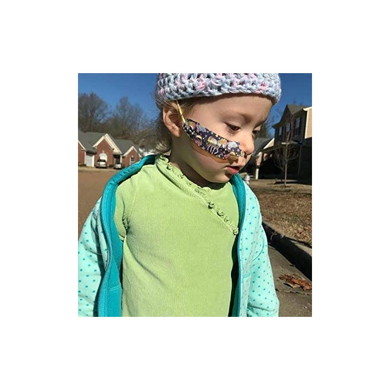 Nasogastric or Oxygen Tube precut Adhesive Tape Rainbow & Unicorns