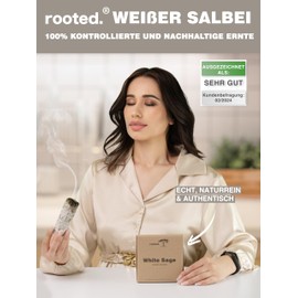 rooted.® | The Original | White Sage | 3 Bundles of Callipoon Cherry Sage | Premium Smudge Sticks | Native American Sage | 100% Controlled and Sustainable Harvest