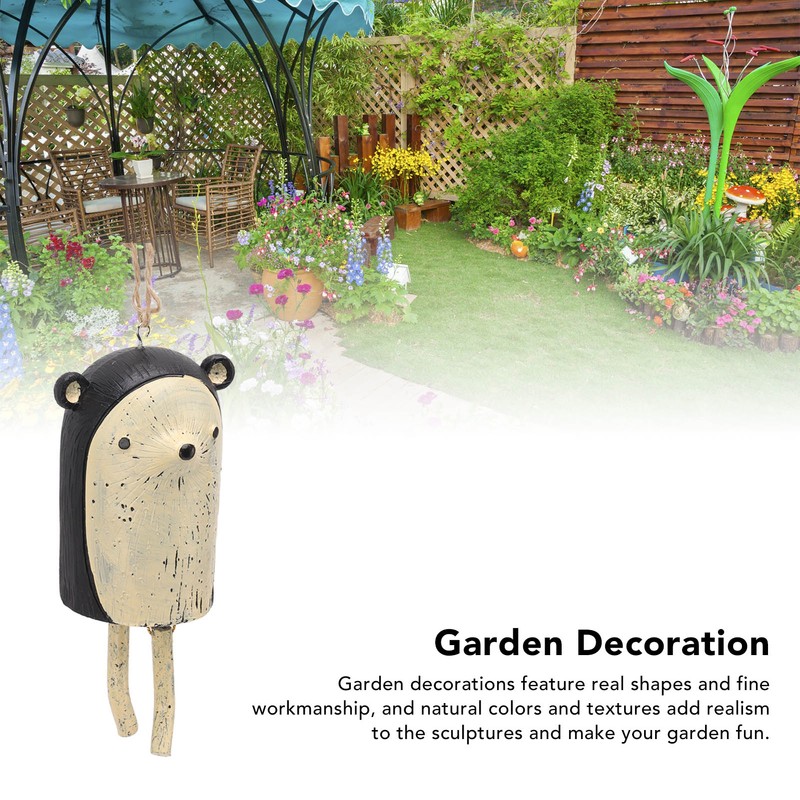 Rustic Hanging Animal Wind Chimes Resin Hand Made Natural Garden