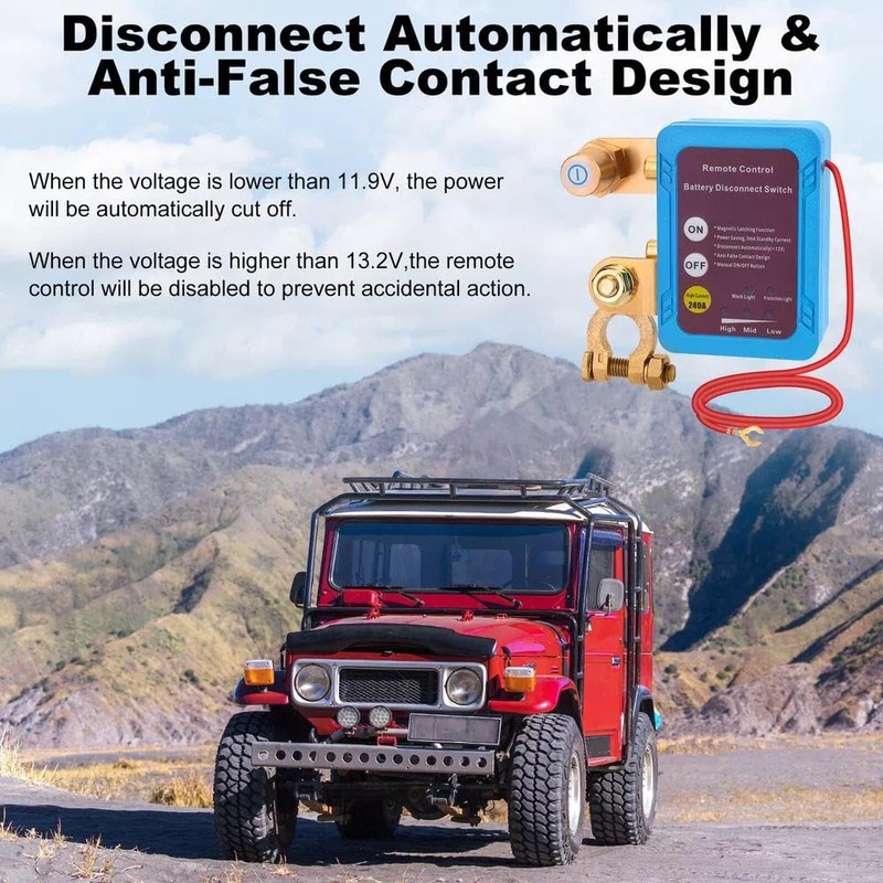 2025 New Upgraded 12V 240A Battery Kill Switch Remote Battery