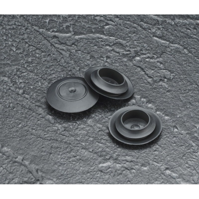 3/8" 0.375 inch Flush Mount Black Plastic Body and Sheet