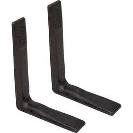 Buyers Products B2487B2 Drop Forged Corner Iron, 8 x 6 x 1.5 Inch, 2 Pack, Corner Reinforcement Irons for Box Trucks, Semi Truck Accessories