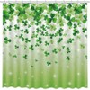 AIBIIN 72x72 in St. Patrick's Day Clover Shower Curtain for