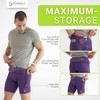 FlipBelt Men's Compression Shorts - Eggplant - XL