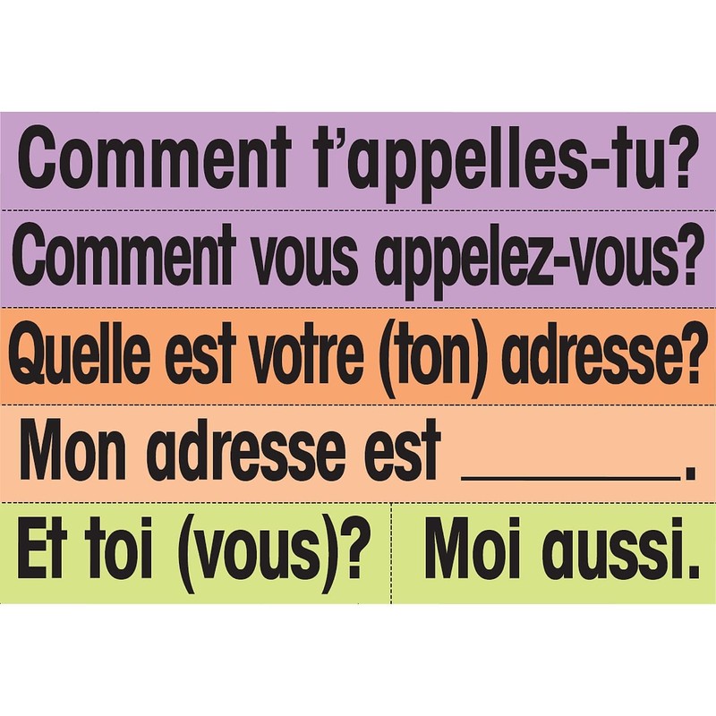 French High Frequency Vocabulary Cards and Teaching Guide