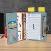 A6 Budget Binder, Soft PU Leather Notebook Binder Budget Planner