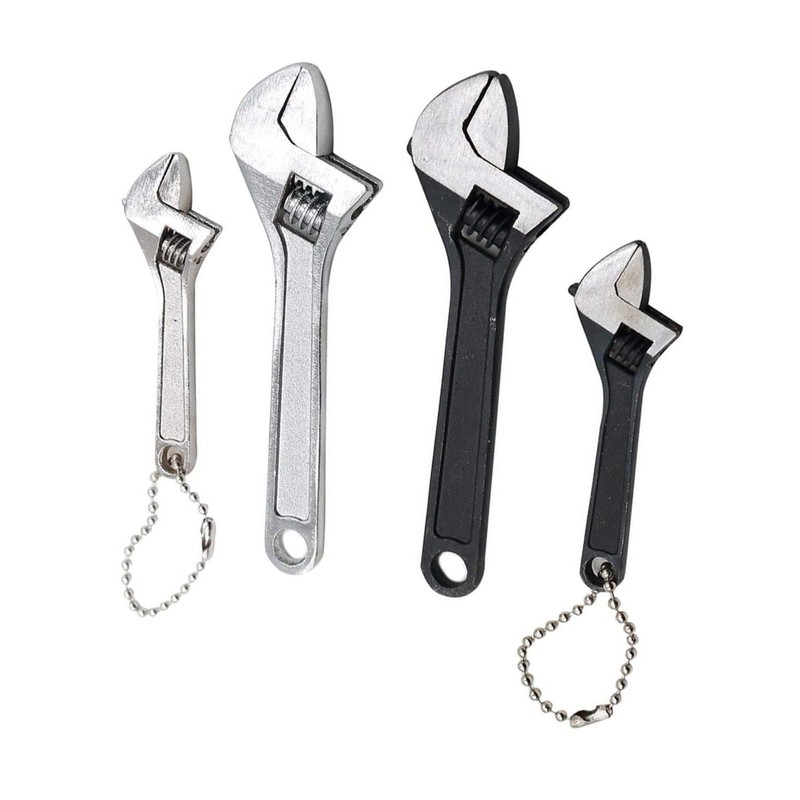 Mini Adjustable Spanner, 2.5" Small Steel Spanner Jaw Wrench Hand